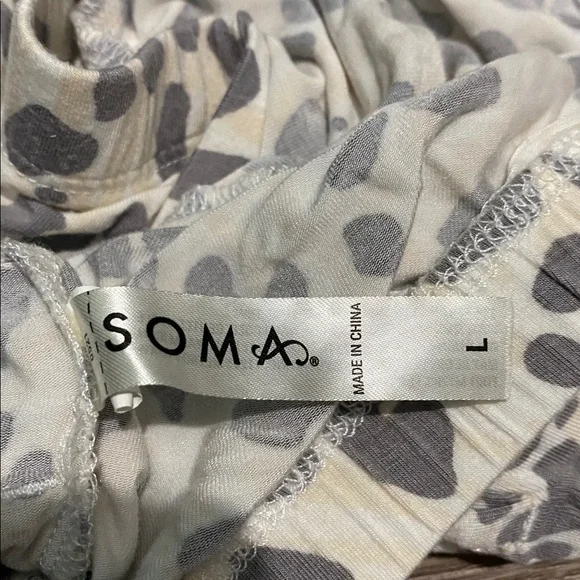 Soma Super Soft 2-Pc Pajama Top & Pants set size L - Picture 10 of 13